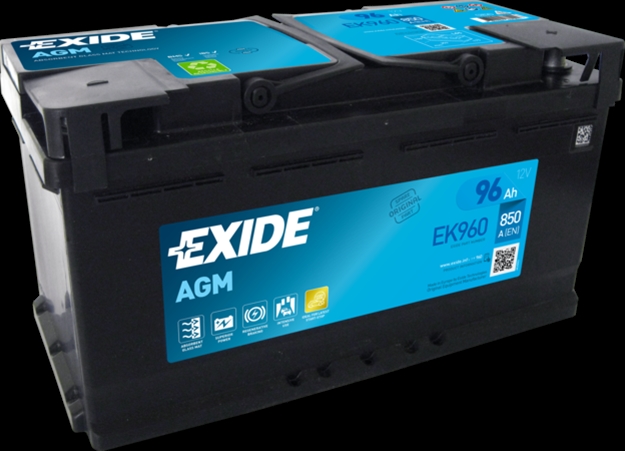 Baterie auto EXIDE AGM 96AH 850A 12V